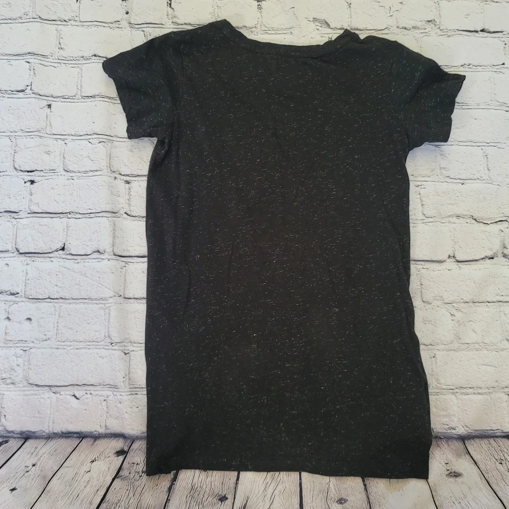 Girls Converse 1908 All Star Knit Tunic Tee Black Size Large (12-13 years)